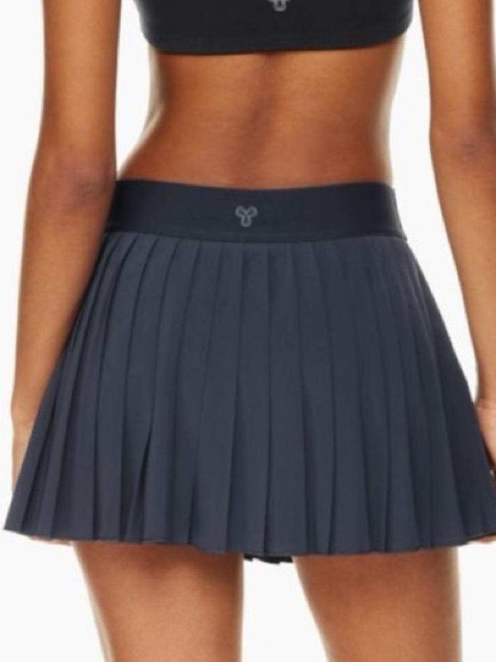 Aritzia TNA Action Pleated Active Tennis Skirt - Navy